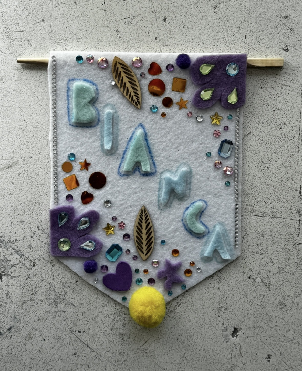 Personalised Name Banner project, featured this term at Chroma Club